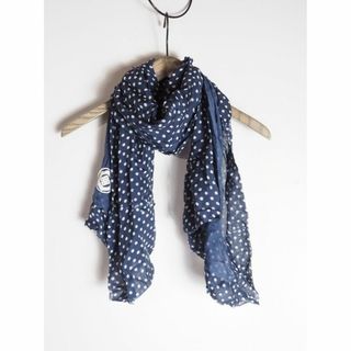 ドリスヴァンノッテン(DRIES VAN NOTEN)の美品 ドリスヴァンノッテン シルク 大判 ドット ストール スカーフ 526P▲(ストール)