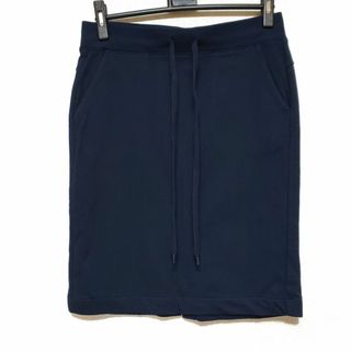 ユニクロ(UNIQLO)のUNIQLO ユニクロ スウェットスカート ネイビー M　タグ付き未使用品(ミニスカート)