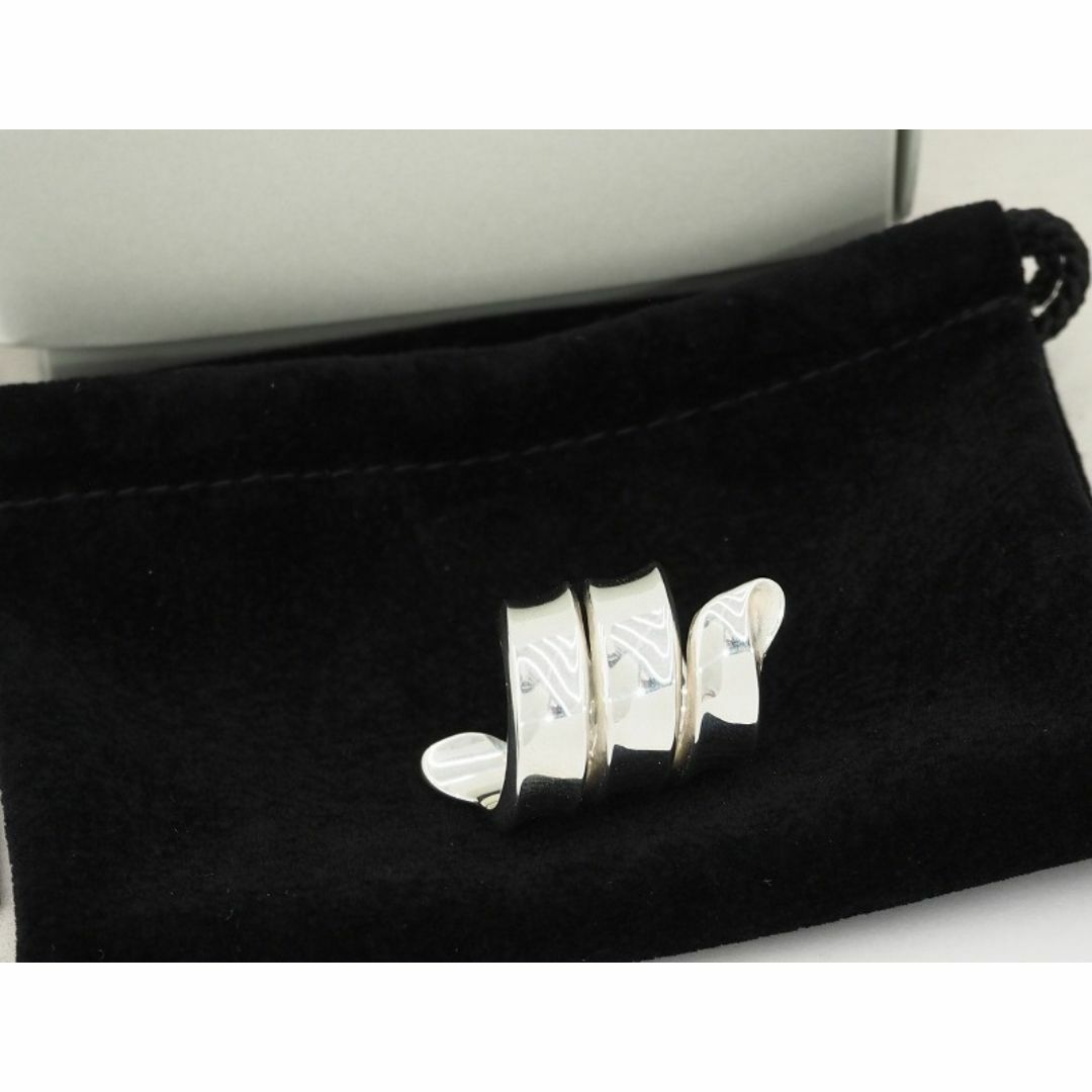 新品23SS THE CRIMIE レターリボン シルバー リング 612P▲ 新品23SS THE CRIMIE レターリボン シルバー リング 612P△