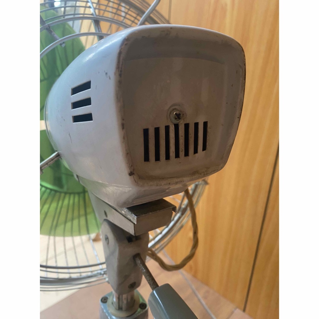 三菱扇風機 昇降扇 R-30-W2型オリーブ羽根30㎝昭和レトロ