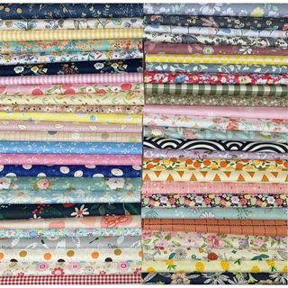 【色:25枚】GUQI 綿 生地 はぎれセット 花柄 DIY手作り カットクロス(生地/糸)
