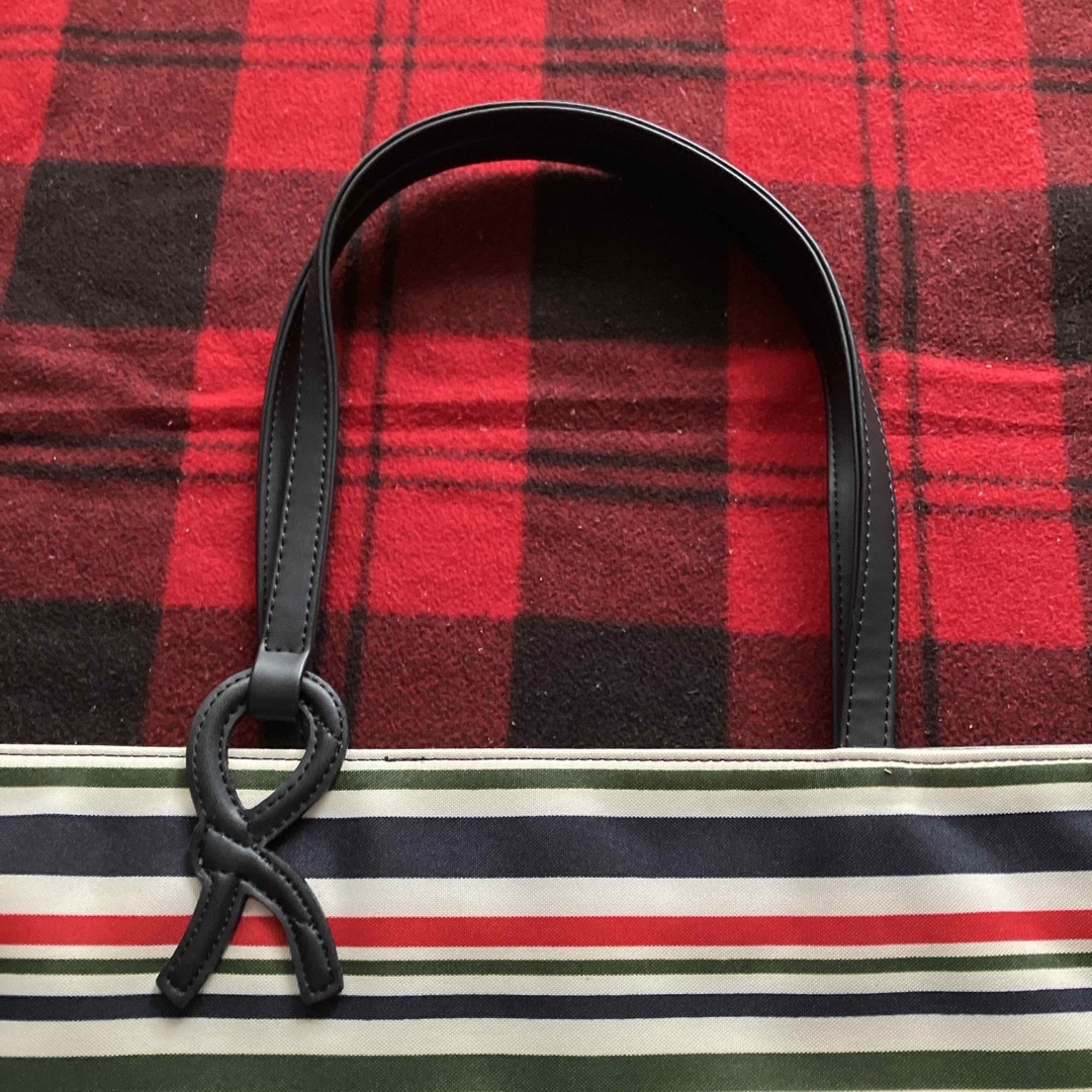 Roberta di Camerino(ロベルタディカメリーノ)のroberta di camerinoナイロン製トートバッグマルチボーダー色良品 レディースのバッグ(トートバッグ)の商品写真