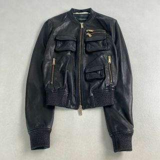 ディースクエアード(DSQUARED2)のディースクエアード　レザージャケット　DSQUARED2 ラムレザー(その他)