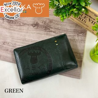 【新品(開封のみ)】 VASKA by moz　カリオン L字ファスナー札入れ　VS-0132　グリーン(その他)