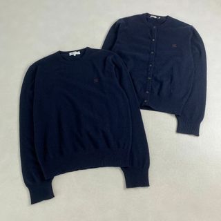セリーヌ(CELINE)のセリーヌ　アンサンブル　カーディガン　ニット　カシミヤ100　ロゴ刺しゅう(アンサンブル)