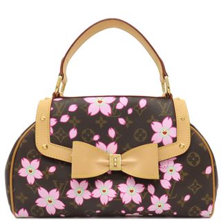 ルイヴィトン(LOUIS VUITTON)のルイヴィトン LOUIS VUITTON ハンドバッグ サックレトロ PM モノグラム チェリーブロッサム モノグラム ゴールド金具 村上隆 桜 茶 Ｍ92012 CA0023 【保存袋】【中古】(ハンドバッグ)
