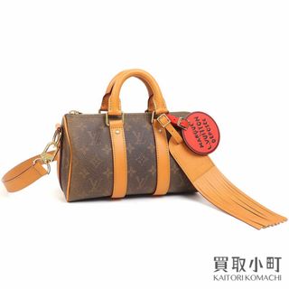 ルイヴィトン(LOUIS VUITTON)の【未使用品】ルイヴィトン【LOUIS VUITTON】M11542 キーポル バンドリエール 25 モノグラムダスト キャンバス レザー 2WAYショルダー ミニボストンバッグ  ファレルウィリアムス 斜め掛け LV KEEPALL XS SHOULDER BAG【Sランク】【新品同様】(ショルダーバッグ)