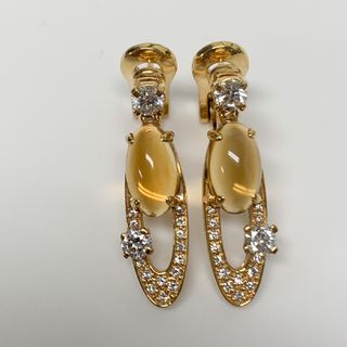 【中古】BVLGARI  ブルガリ  エリシア  K18YG  ピアス 750(ピアス)