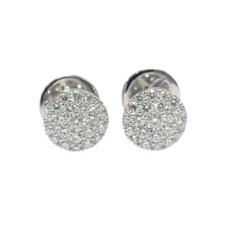 【中古】ダイヤモンド ピアス  ホワイトゴールド  750  レディース(ピアス)