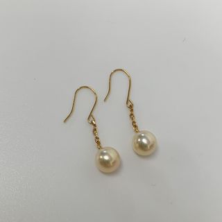 【中古】ピアス アコヤ パール ピアス K18 ゴールド あこや真珠(ピアス)