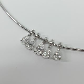 【中古】ミキモト MIKIMOTO K18WG ダイヤモンド ネックレス 1.18CT(ネックレス)