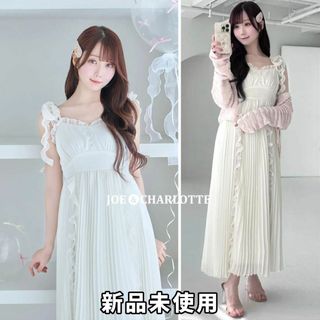 Ank Rouge - ロゼミューズ frill pleats airy cami op アイボリー