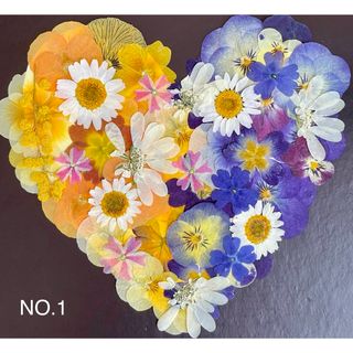 ハート型☆少量の押し花セット☆花材