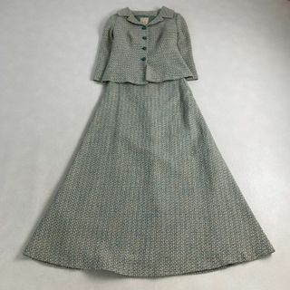 シビラ(Sybilla)のシビラ　スーツ　セットアップ　ミックスツイード　ロングスカート　ライトグリーン　(スーツ)