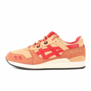 【新品】KITH NYC キス ニューヨークシティー サイズ:28.25cm / 23SS asics MARVEL X-MEN GEL-LYTE III Remastered / ガンビット モデル / ベージュ レッド / US10.5 / ローカット スニーカー シューズ 靴 / コラボ 別注【メンズ】(スニーカー)