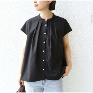 シップス(SHIPS)のSHIPS 裾フレアフレンチスリーブ ブラウス(シャツ/ブラウス(半袖/袖なし))