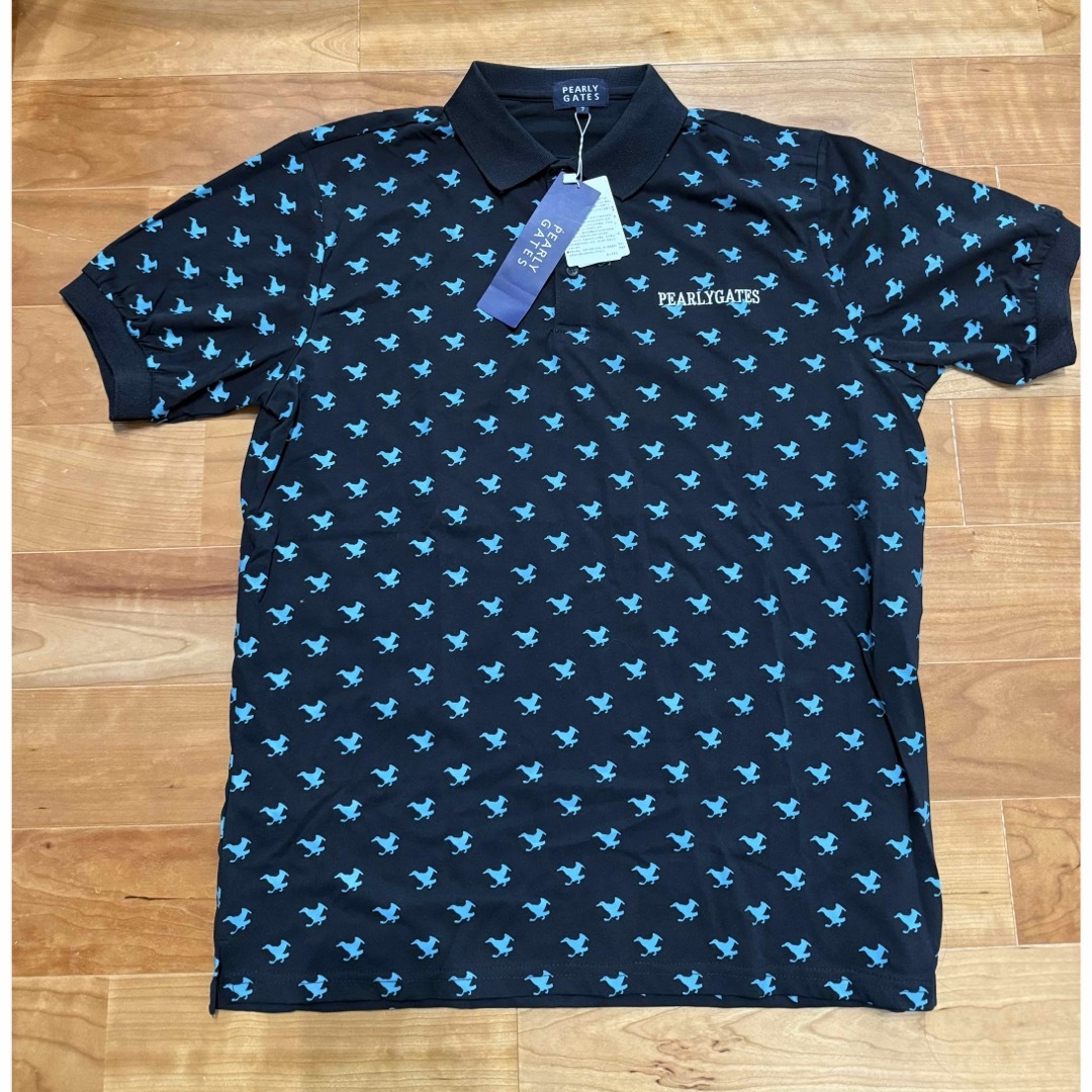 再入荷アイテム - GATES PEARLY 新品 サイズ7 ブラックポロシャツ GATES PEARLY メンズウェア