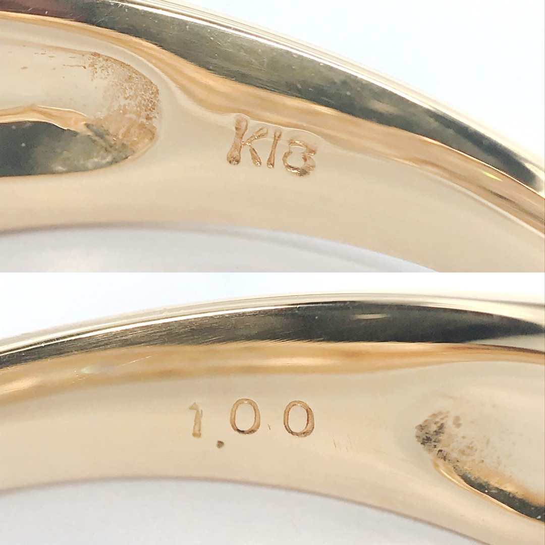 1.00ct ダイヤモンド パヴェ リング K18 ダイヤ 1ct 幅広 豪華 レディースのアクセサリー(リング(指輪))の商品写真