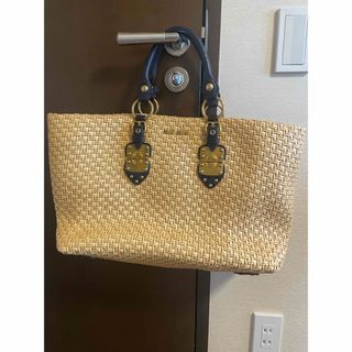 ミュウミュウ(MIU MIU)のmiumiu カゴバッグ(かごバッグ/ストローバッグ)
