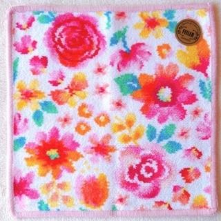 フェイラー(FEILER)のラブラリー　バイ　フェイラー　ハンカチ　フローティングフラワー　ふちピンク(ハンカチ)