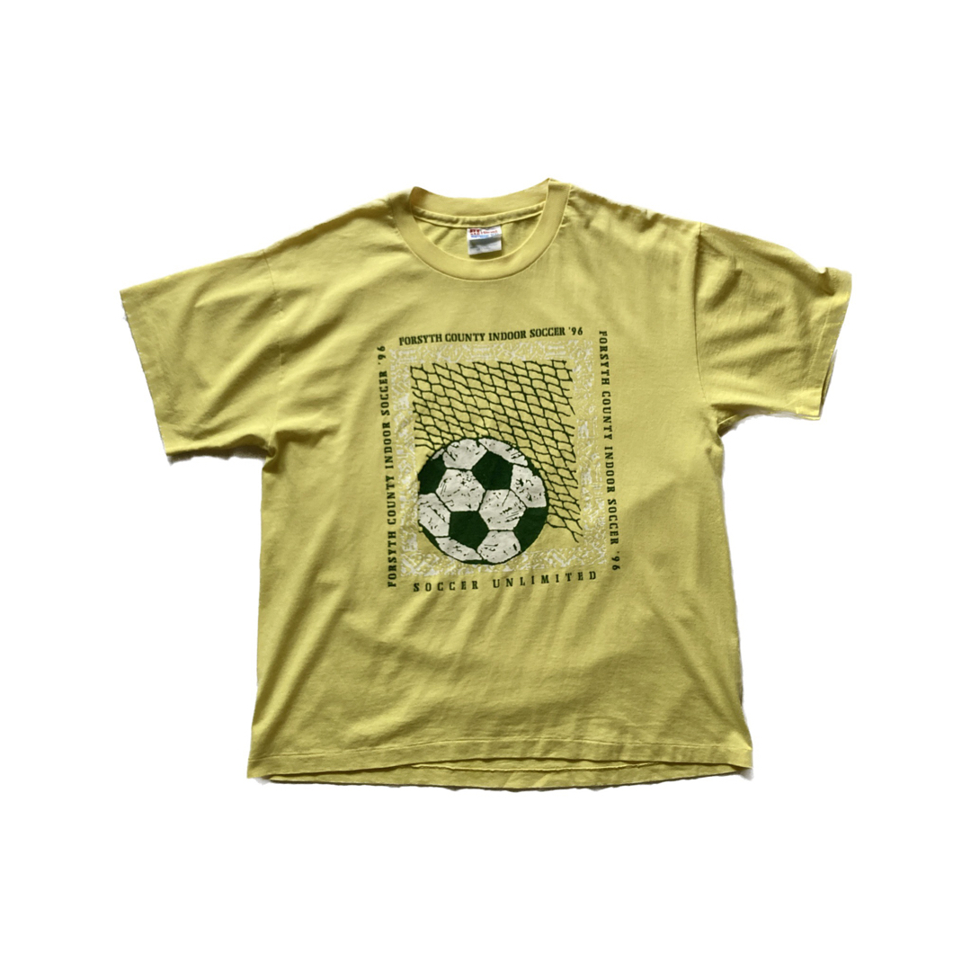Hanes(ヘインズ)の【雰囲気◎】90s Hanes ヴィンテージプリントTシャツ L USA製 古着 メンズのトップス(Tシャツ/カットソー(半袖/袖なし))の商品写真
