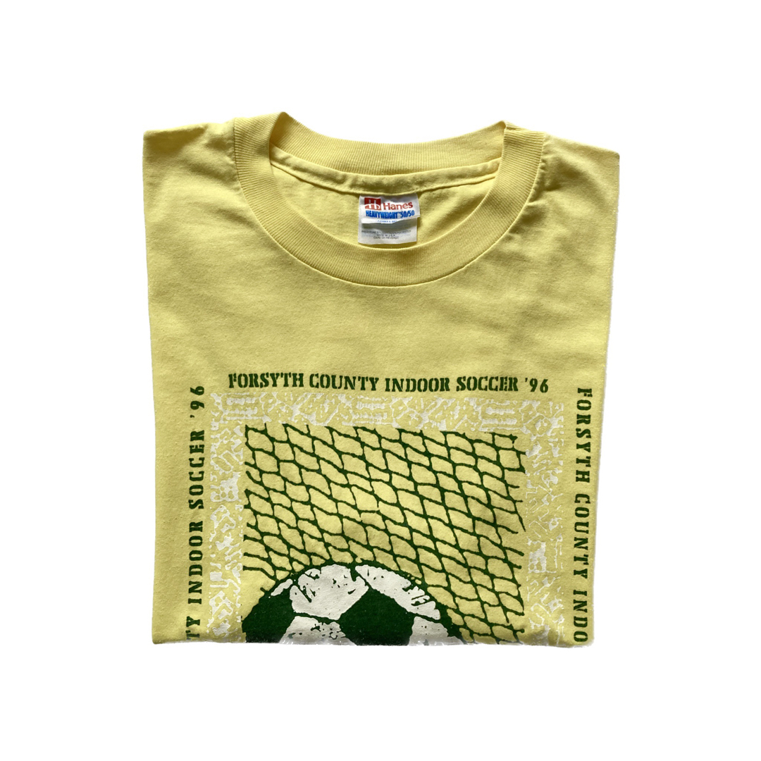 Hanes(ヘインズ)の【雰囲気◎】90s Hanes ヴィンテージプリントTシャツ L USA製 古着 メンズのトップス(Tシャツ/カットソー(半袖/袖なし))の商品写真