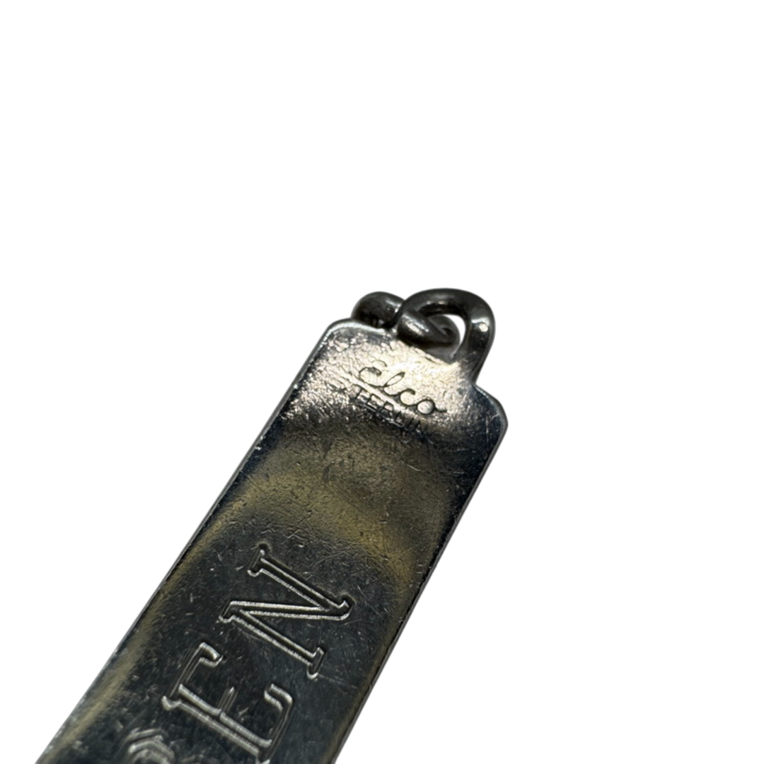 50's Elco社 IDブレスレット STERLING シルバー 喜平チェーン J