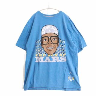 ナイキ(NIKE)の【中古C】NIKE ナイキ XL位 メンズ 半袖Tシャツ 青 スパイクリ― THE SON OF MARS ジャンプマン 中古C 古着(Tシャツ/カットソー(半袖/袖なし))