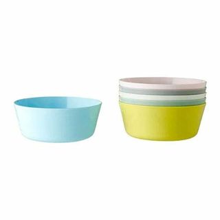 IKEA (イケア) プラスチック ボウル 6ピース 12cmミックスカラー ア(食器)
