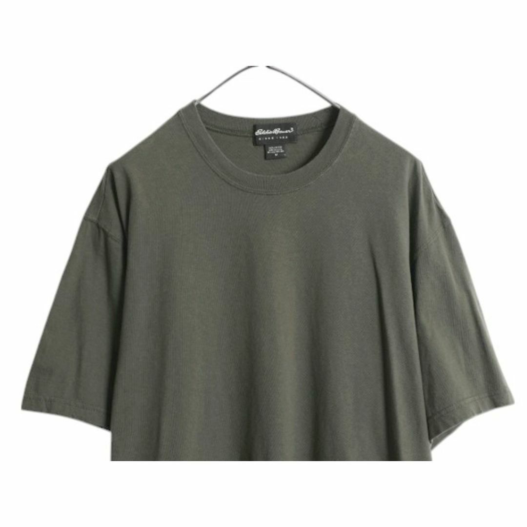 00s USA製 エディーバウアー 無地 半袖 Tシャツ メンズ M