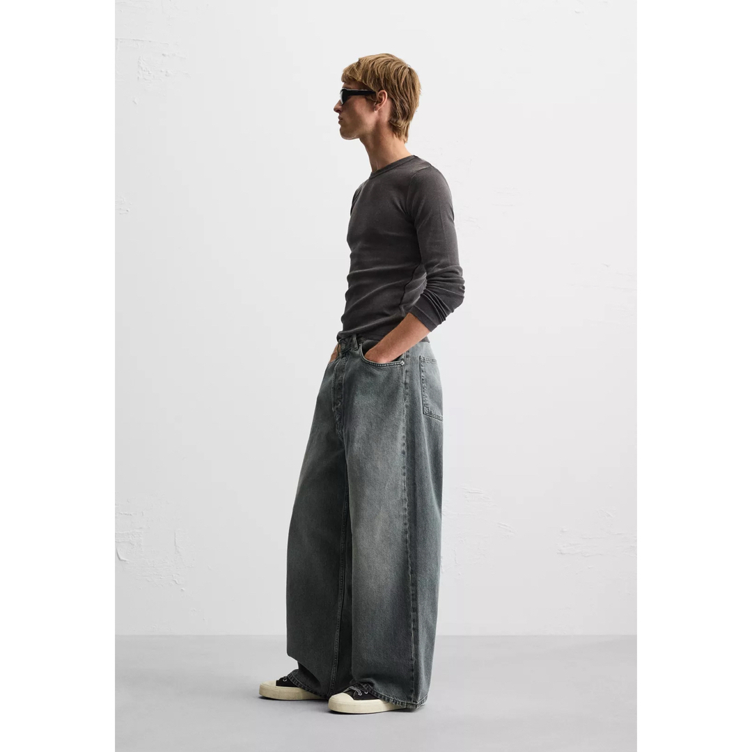 高速 割引 平日 ZARA - ZARA スーパーバギーフィットジーンズ EU36新品タグ付き パンツ