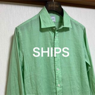 シップス(SHIPS)の【極美品】SHIPS ラミー スクエアカット リラックス ワイドカラー シャツ(シャツ)