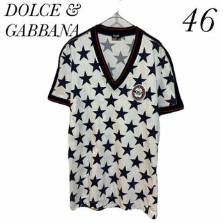 ドルチェアンドガッバーナ(DOLCE&GABBANA)のドルチェアンドガッバーナ　DOLCE&GABBANA半袖vネックTシャツ 46(Tシャツ/カットソー(半袖/袖なし))