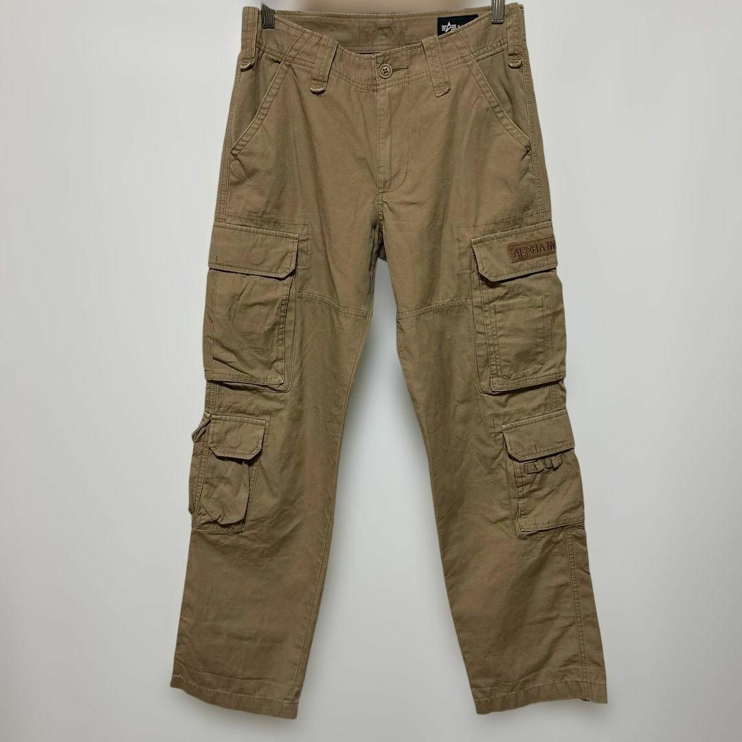 ALPHA INDUSTRIES(アルファインダストリーズ)のアルファインダストリーズALPHA INDUSTRIES カーゴパンツ　サイズS エンタメ/ホビーのミリタリー(戦闘服)の商品写真