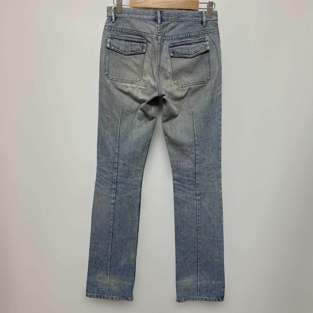 A.P.C(アーペーセー)の訳あり　アーペーセー　A.P.C. ボタンフライ　ピンタック　デニム W26 レディースのパンツ(デニム/ジーンズ)の商品写真