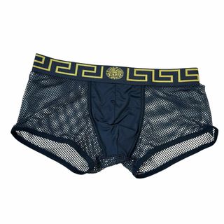 新品 ヴェルサーチ ブラックメッシュパネル ボクサーパンツ XXL(ボクサーパンツ)