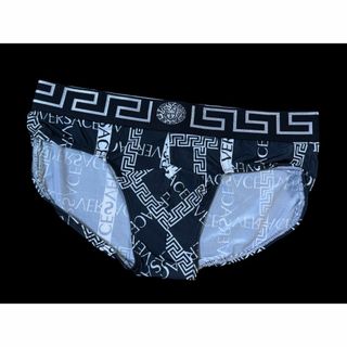 新品 ヴェルサーチ ブラックロゴ ビキニ ブリーフ XL(その他)