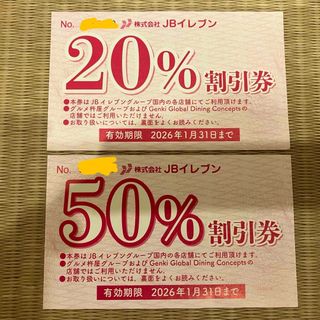 JBイレブン 割引券(レストラン/食事券)