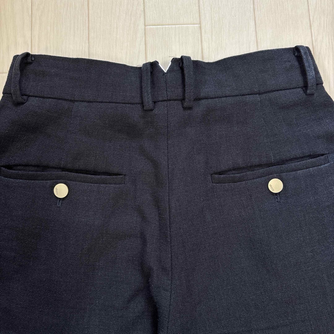 ebure(エブール)のebure エブール リネン タックワイドパンツ EXCELLAファスナー 36 レディースのパンツ(その他)の商品写真