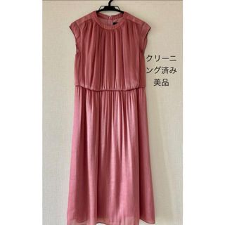 アンタイトル(UNTITLED)の【美品 日本製】UNTITLEDワンピースドレス オケージョン(ひざ丈ワンピース)
