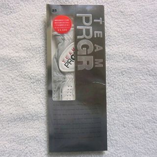 プロギア(PRGR)のPRGR TEAM PRGR プロ使用モデル ゴルフグローブ 白25サイズ 羊革(手袋)