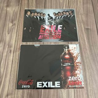 EXILE コカコーラ クリアファイル 2枚セット(ノベルティグッズ)