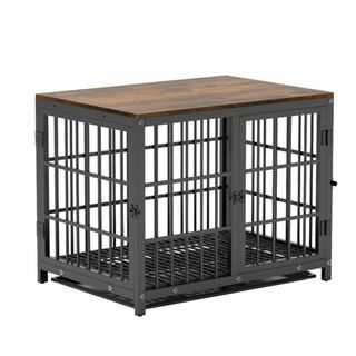 【特価セール】BingoPaw 犬用ケージ 屋根付き 小型犬 中型犬 大型 黒 (その他)