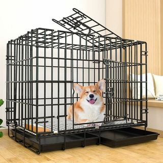 【人気商品】ペットケージ 折り畳み式 持ち手付き 猫ケージ 犬ケージ 小中型犬用(その他)