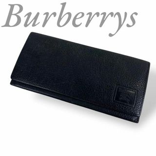 Burberrys バーバリー ノバチェック 長財布 レザー シボ革 コンパクト