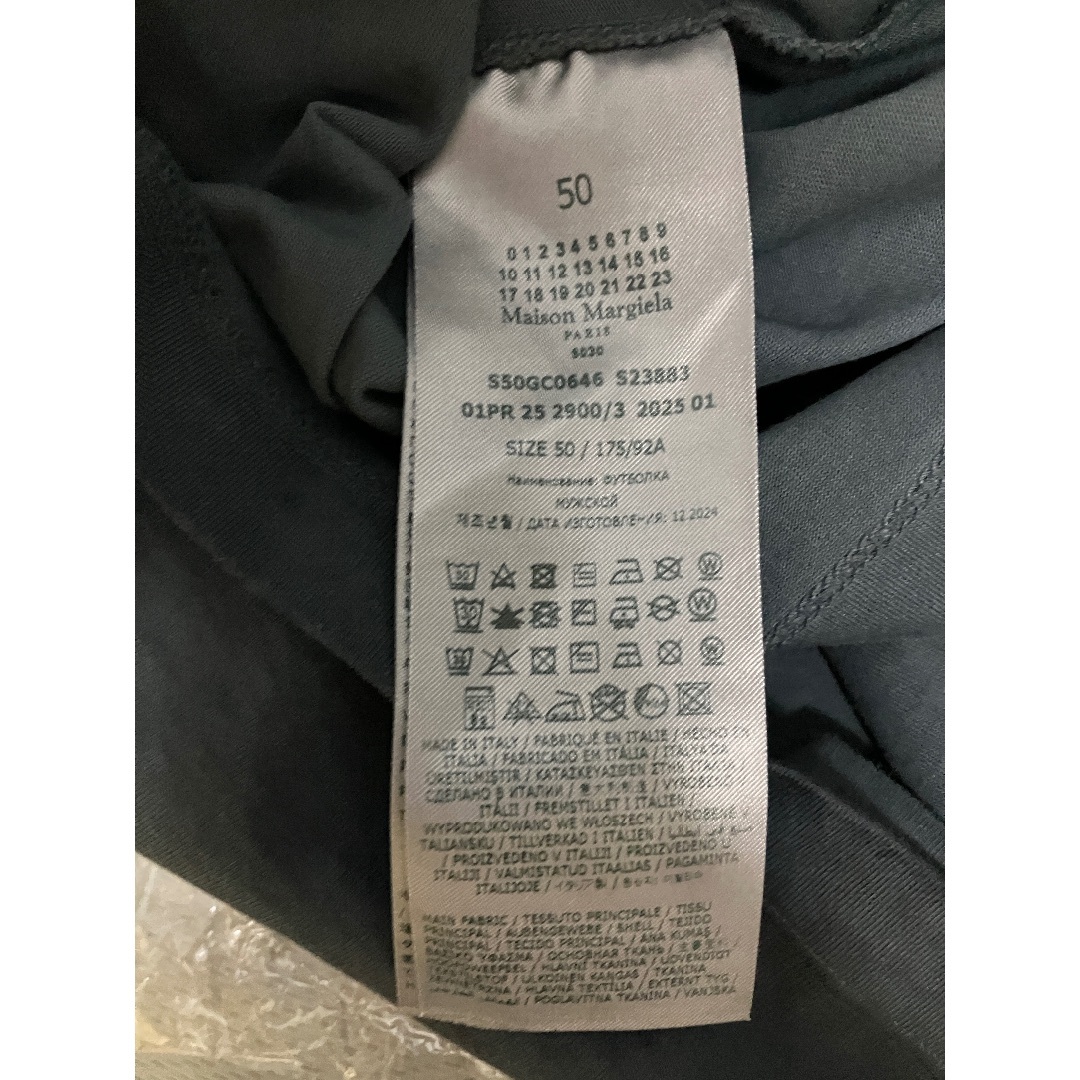 Maison Margiela（旧Maison Martin Margiela）(メゾンマルジェラ)の新品 50 25ss マルジェラ ガーメントダイTシャツ 黒系統 18007 メンズのトップス(Tシャツ/カットソー(半袖/袖なし))の商品写真