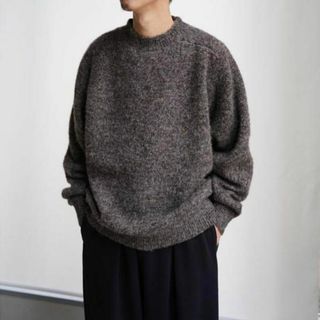 ワンエルディーケーセレクト(1LDK SELECT)のEVCON JAMIESONS CREW NECK KNIT BLACK MIX(ニット/セーター)