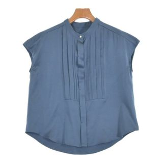 シップス(SHIPS)のSHIPS シップス ブラウス M 青 【古着】【中古】【送料無料】(シャツ/ブラウス(長袖/七分))