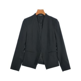 セオリー(Theory)のTheory セオリー ノーカラージャケット S 黒 【古着】【中古】【送料無料】(ノーカラージャケット)