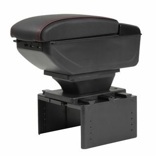 汎用コンソールボックスアームレストUSBポート付 黒(車外アクセサリ)